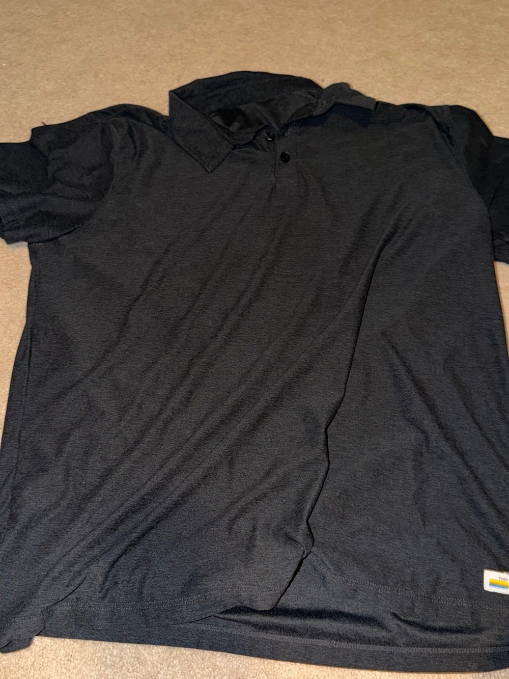 Vuori Gray Strato Tech Polo Shirt - Classic Short Sleeve